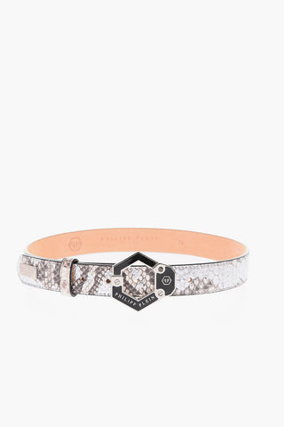 30mm python leather SANTA CLARA belt