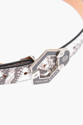 30mm python leather SANTA CLARA belt