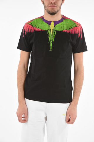 T-Shirt FLUO GLITCH WINGS in Cotone