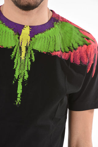 T-Shirt FLUO GLITCH WINGS in Cotone