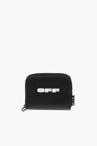 Zip Closure Saffiano Leather Card Holder