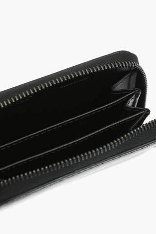 Zip Closure Saffiano Leather Card Holder
