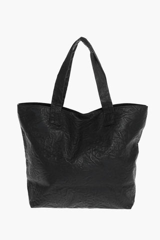 Tote-Bag aus Kunstleder mit Druckknopf
