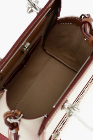 Leather Detail THE SHORT STORY Canvas Shoulder Bag