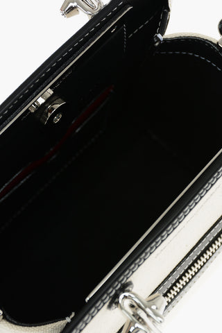 Leather Detail THE SHORT STORY Canvas Shoulder Bag