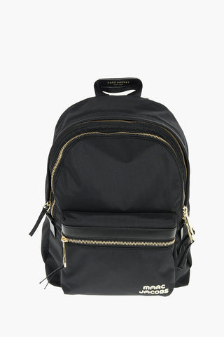 2-Compartment TREK PACK Nylon Backpack with Leather Detail