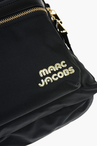 2-Compartment TREK PACK Nylon Backpack with Leather Detail