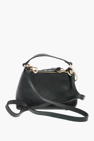 SEE BY Textured Leather JOAN MINI Shoulder Bag with Suede Detail