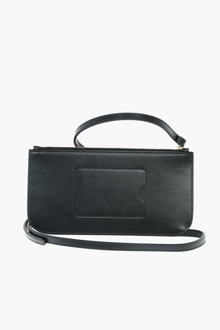 Neck Pouch in Pelle con Chiusura Zip