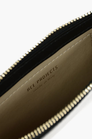 Neck Pouch in Pelle con Chiusura Zip