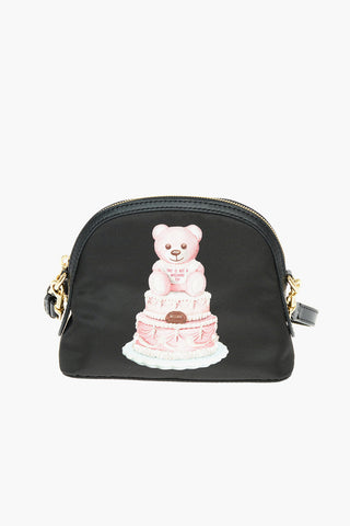 COUTURE! Zipped Nylon TEDDY BEAR Crossbody Bag