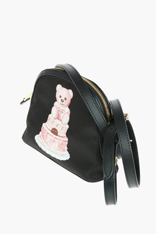 COUTURE! Zipped Nylon TEDDY BEAR Crossbody Bag