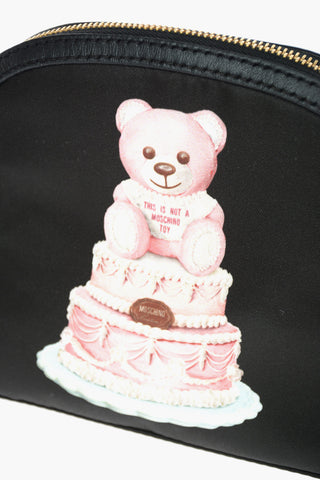 COUTURE! Zipped Nylon TEDDY BEAR Crossbody Bag