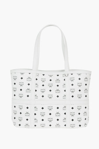 All-Over Logo DELMY VISETOS Leather Tote Bag