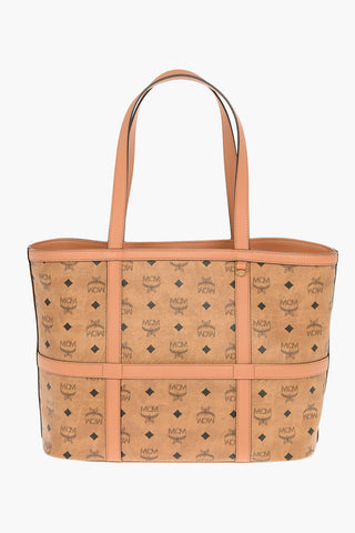 All-Over Logo DELMY VISETOS Leather Tote Bag