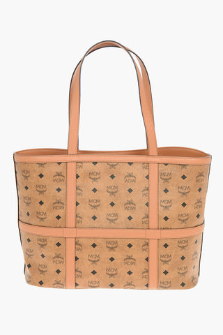 All-Over Logo DELMY VISETOS Leather Tote Bag