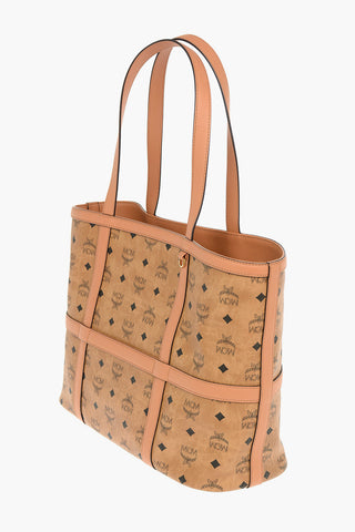 All-Over Logo DELMY VISETOS Leather Tote Bag