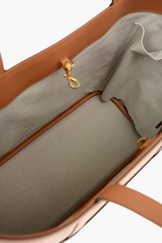 All-Over Logo DELMY VISETOS Leather Tote Bag