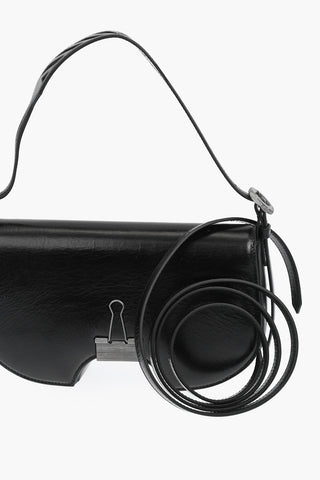 leather bag with removable shoulder strap