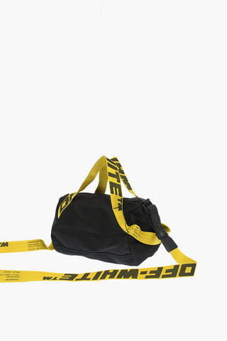 nylon handbag with removable shoulder strap