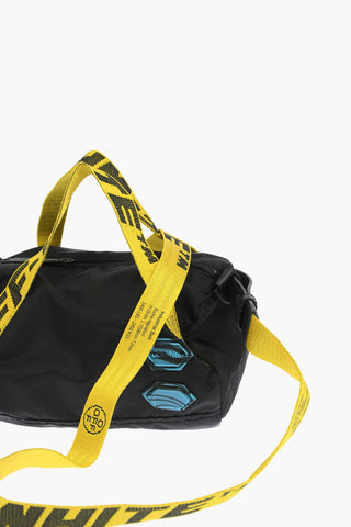 nylon handbag with removable shoulder strap