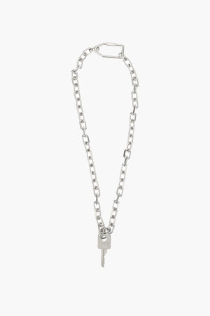 chain necklace with key pendant