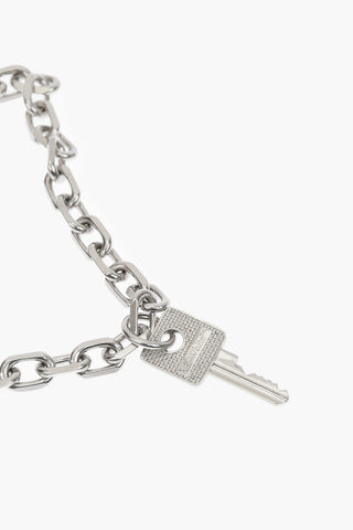 chain necklace with key pendant