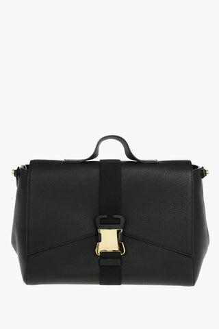  Leather Satchel Bag SAFETY BUCKLE with Adjustable Shoulder Strap