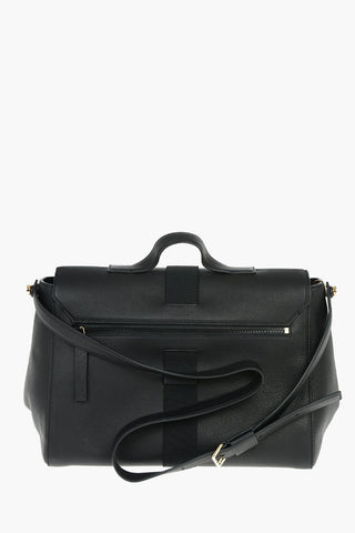  Leather Satchel Bag SAFETY BUCKLE with Adjustable Shoulder Strap