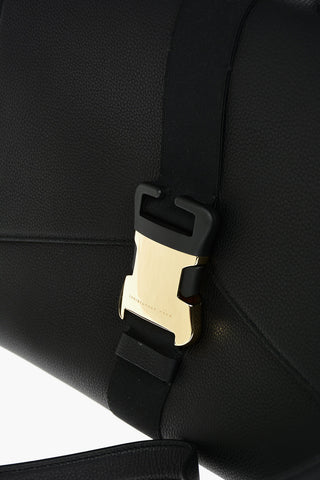  Leather Satchel Bag SAFETY BUCKLE with Adjustable Shoulder Strap