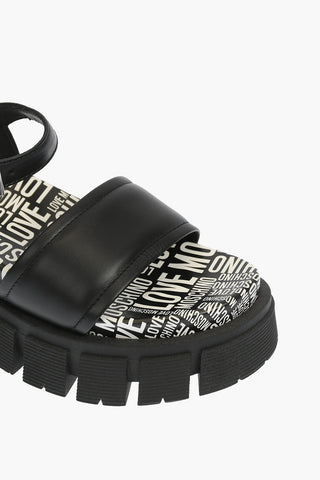 LOVE Leather Sandals TASSEL70 with logo sole