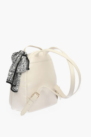 LOVE crocodile effect faux leather backpack with Neckerchief