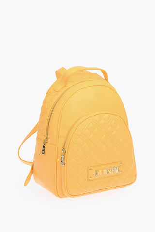 LOVE zaino trapuntato in ecopelle con dettagli dorati