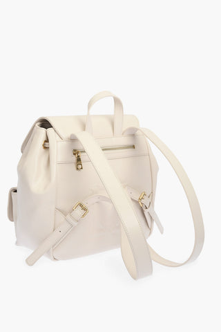 LOVE faux leather multi-pocket backpack with golden details