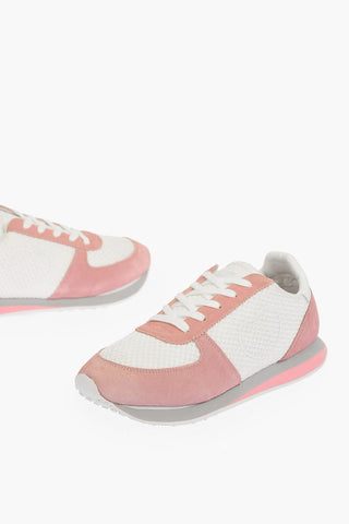 LOVE two-tone suede leather details WALK 25 sneakers