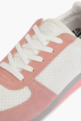 LOVE two-tone suede leather details WALK 25 sneakers