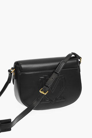 LOVE golden details faux leather Saddle bag