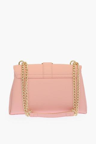 LOVE faux leather bag with chain shoulder strap
