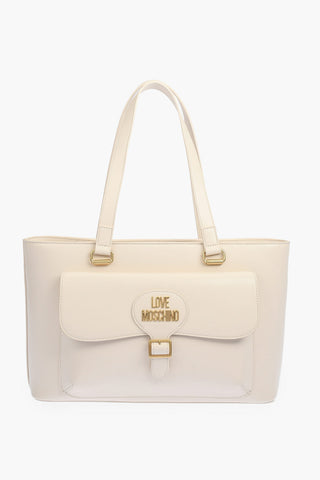LOVE borsa tote in ecopelle con maxi tasca esterna