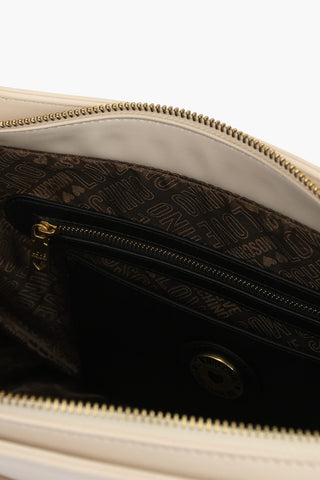 LOVE borsa tote in ecopelle con maxi tasca esterna