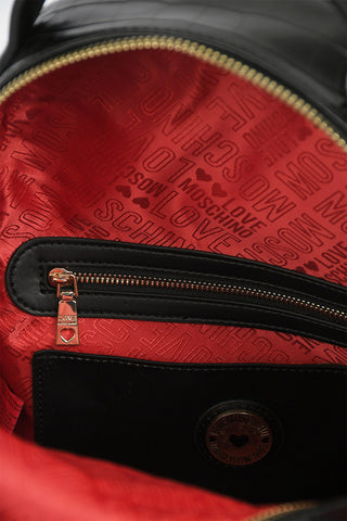 LOVE crocodile effect faux leather backpack with Neckerchief
