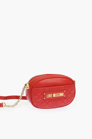 LOVE quilted faux leather camera bag