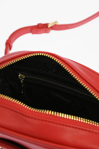 LOVE quilted faux leather camera bag