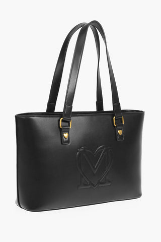 LOVE borsa tote in ecopelle con maxi tasca esterna