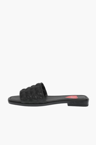 LOVE sabot KARL20 in ecopelle con cuori in rilievo