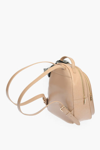 LOVE  crocodile effect faux leather backpack with Neckerchief