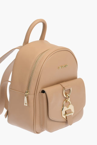 LOVE golden details faux leather backpack