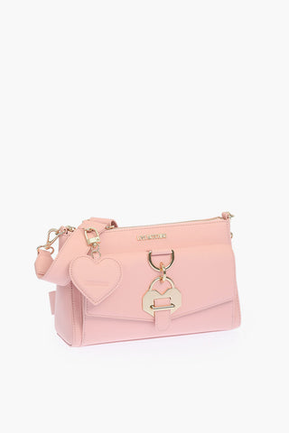 LOVE golden details faux leather crossbody bag