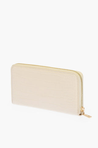 LOVE crocodile effect faux leather wallet