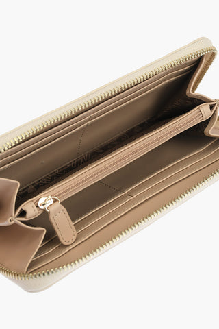 LOVE crocodile effect faux leather wallet